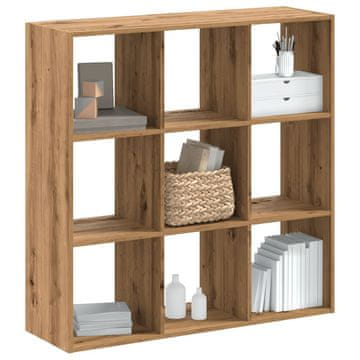 Vidaxl Polica, Artisan hrast, 102x32x102 cm, materijal na bazi drva