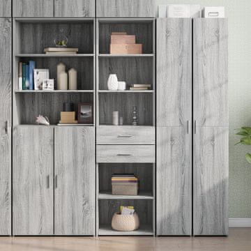 Vidaxl Visoki ormarić, sivi hrast sonoma, 50x42,5x185 cm