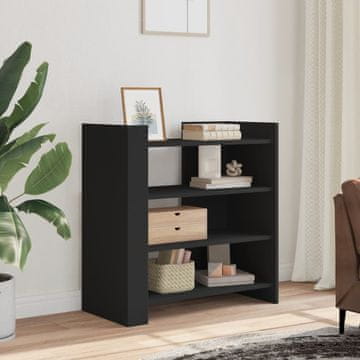 Vidaxl Ormarić, crni, 73,5 x 35 x 75 cm, materijal na bazi drva