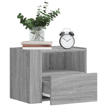 Vidaxl Zidni noćni ormarići, set od 2, sivi hrast sonoma, 45x30x35 cm