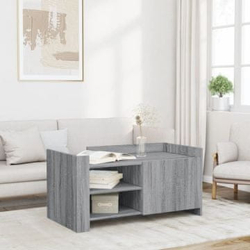 Vidaxl Klub stolić, sivi hrast sonoma, 100x50x50 cm