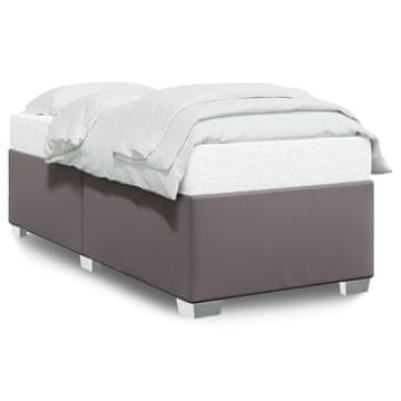 Vidaxl Okvir za krevet sivi 100x200 cm umjetna koža