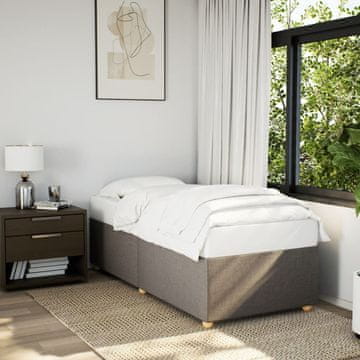 Vidaxl Okvir kreveta bez madraca boje taupe 80x200 cm tkanina