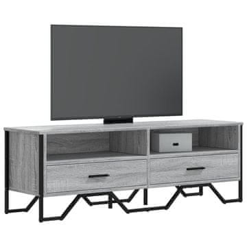 Vidaxl TV ormarić, sivi hrast sonoma, 122 x 34 x 41 cm