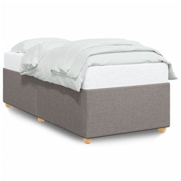 Vidaxl Okvir kreveta bez madraca boje taupe 90x190 cm tkanina