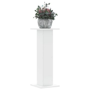 Vidaxl Stalak za biljke, 2 kom, bijela, 30x30x80 cm