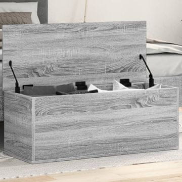 Vidaxl Komoda, sivi hrast sonoma, 90x35x35, materijal na bazi drva