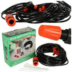 LIVEFY Garden vrtna prskalica s vodenom zavjesom 15m, crna