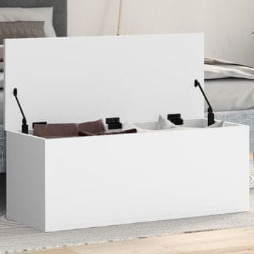 Vidaxl Komoda, bijela, 90x35x35 cm, materijal na bazi drva