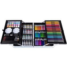 LIVEFY Art Kit set za slikanje u koferu za djecu 145kom, ružičasta