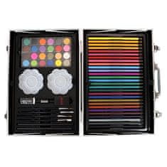 LIVEFY Art Kit set za slikanje u koferu za djecu 145kom, ružičasta