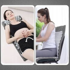 LIVEFY Yoga prostirka za masažu 65x41cm, siva