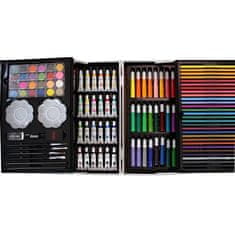 LIVEFY Art Kit set za slikanje u koferu za djecu 145kom, ružičasta
