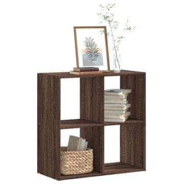 Vidaxl Polica za knjige, smeđi hrast, 68,5 x 32 x 68,5 cm, materijal na bazi drva