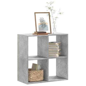 Vidaxl Polica Betonsko siva 68,5x32x68,5 cm Materijal na bazi drveta