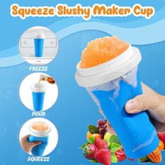 Cool Mango aparat za izradu slushija za domaće ledene napitke, kompaktni silikonski lončić - Slushy