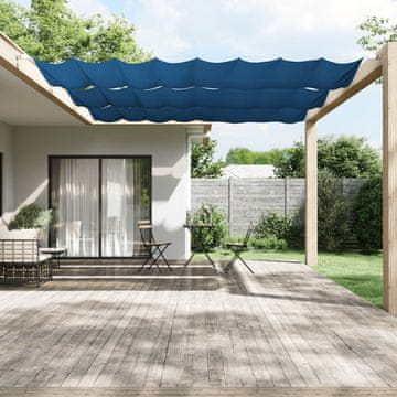 Vidaxl Vertikalna tenda, plava, 140x800 cm, Oxford tkanina