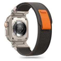 Tech-protect Nylon remen za Apple Watch 42/44/45/49mm, black/orange
