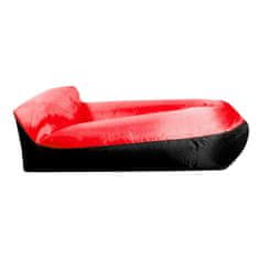 Aga Napuhujuća vreća LAZY BAG 230x70 cm Crna/Crvena