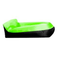 Aga Napuhujuća vreća LAZY BAG 230x70 cm Crna/Zelena