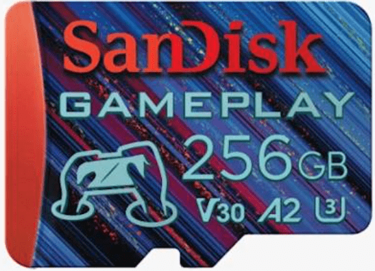 SanDisk GamePlay SDXC micro disk, 256GB, 190/130MB/s, V30, U3, A2 (SDSQXAV-256G-GN6XN)