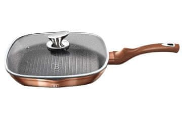 Berlingerhaus GRANITNA ROŠTILJ TAVA 28 cm BERLINGER HAUS RUŽIČASTO ZLATNA BH-1610