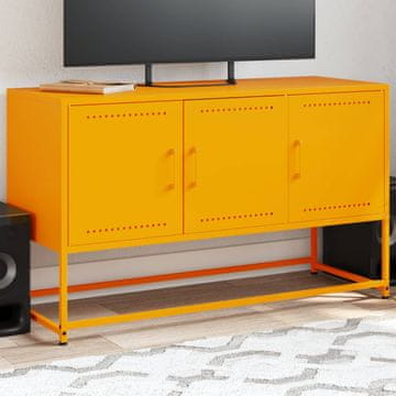 Vidaxl TV stalak boje senfa 100,5 x 39 x 60,5 cm čelik