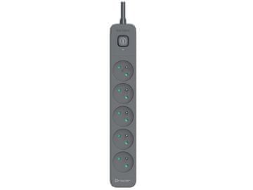 Tracer Prenaponski produžni kabel Power Line+ 1,8 m Graphite (5 utičnica)