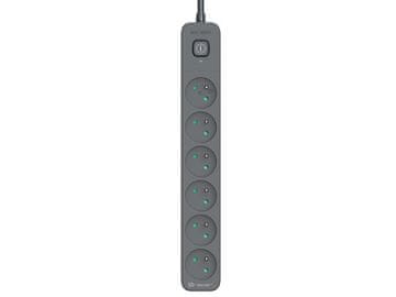 Tracer Prenaponski produžni kabel Power Line+ 1,8 m Graphite (6 utičnica)