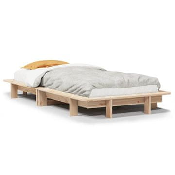 Vidaxl Okvir kreveta bez madraca 90x190 cm Masivno borovo drvo