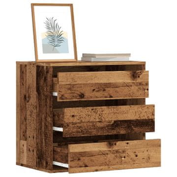 Vidaxl Komoda s ladicama, antikno drvo, 60x41x58 cm, materijal na bazi drva