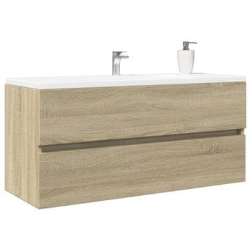 Vidaxl Ormarić za umivaonik, Sonoma hrast 100x38,5x45 cm