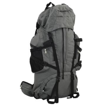 Vidaxl Planinarski ruksak, sivi, 60 l, oxfordska tkanina