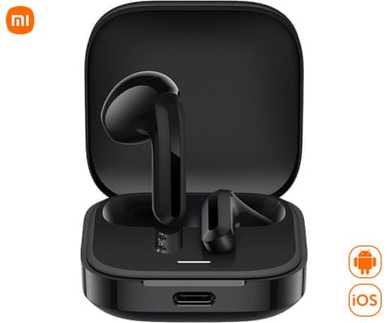 Xiaomi Redmi Buds 6 Active bežične slušalice, BT5.4, TWS, Noise Reduction, crna