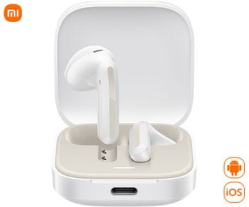 Xiaomi Redmi Buds 6 Active bežične slušalice, BT5.4, TWS, Noise Reduction, bijela