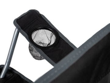 ACRAsport Sklopiva stolica Acra crna s navlakom