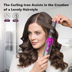 FRILLA® Styler za kosu 5u1 – uređaj za ravnanje, kovrčanje i volumen, fen s nastavcima za brzo stiliziranje | DYME