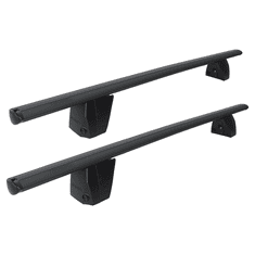 Delta L Alu krovni nosač, s nogama, 141 cm, crna