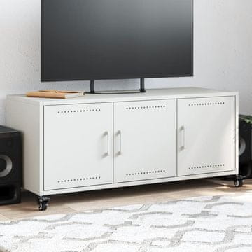 Vidaxl TV ormarić bijeli 100,5 x 39 x 43,5 cm čelik