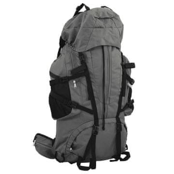 Vidaxl Planinarski ruksak, sivi, 80 l, oxfordska tkanina