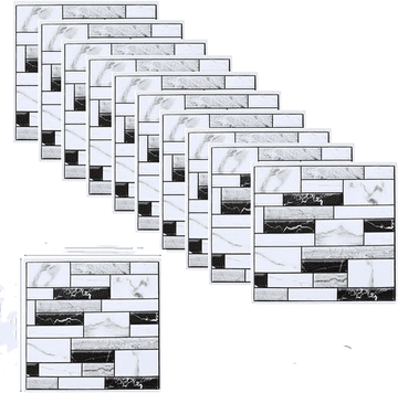 HOME & MARKER® Samoljepljive 3D mramorne zidne tapete, vodootporne PVC pločice 20 kom (1,8 m²) | M2ARBLEBLOCKS