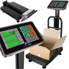 Malatec Digitalna baterija za pohranu podataka. elektronska vaga do 150 kg LCD osvijetljen crno