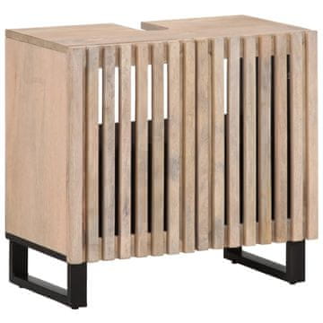 Vidaxl Ormarić za umivaonik 62x34x58 cm Masivno drvo manga