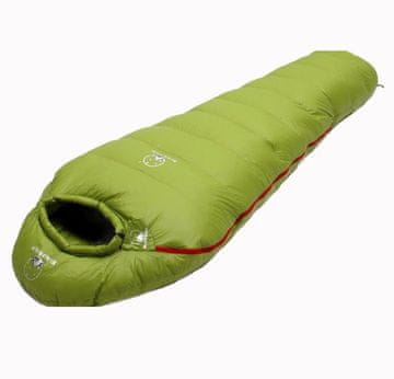 MXM BS-1000 Najpovoljnija pernata vreća za spavanje 1000 g perja / do -10° - Zelena