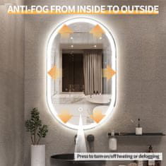 S6 Steklarstvo Šest LED ogledalo S612B, 60x100cm