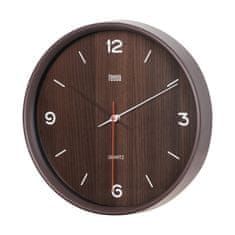 Teesa Analogni zidni sat 30 cm tamno smeđi