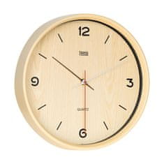 Teesa Analogni zidni sat 30 cm svijetlo smeđi