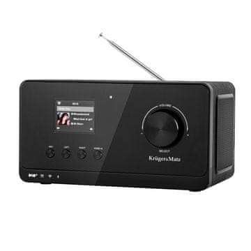 Krüger&Matz WIFI BT DAB FM internet radio LCD 2,4″ 27.000 stanica budilica i vremenska prognoza