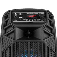 Krüger&Matz Prijenosna baterija. FM USB karaoke zvučnik Bluetooth LED RGB 10W Music Box Mini