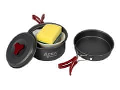 ACRAsport Acra C20 camping aluminijski set posuđa za 1-2 osobe